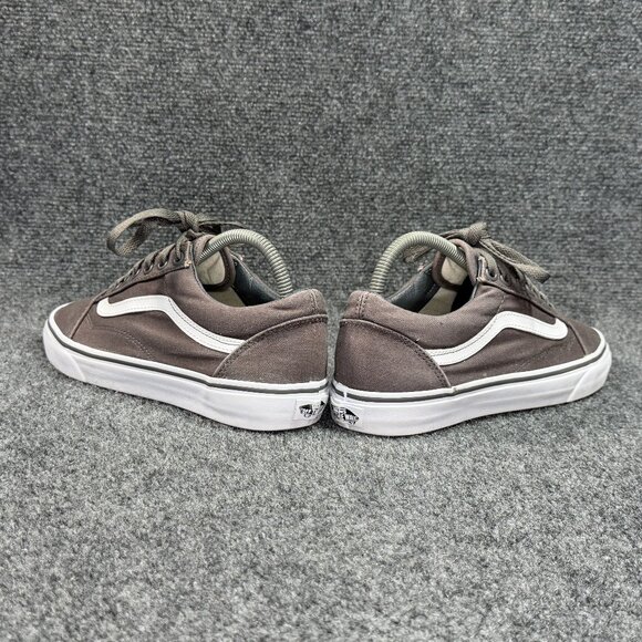 Vans Old Skool Sneakers Womens Size 8.5 Gray Canvas Low Lace Retro Athletic Shoe - Picture 6 of 11